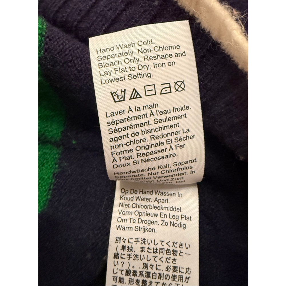 J.Crew Supersoft Navy Multistriped Turtleneck Sweater M - Picture 10 of 13